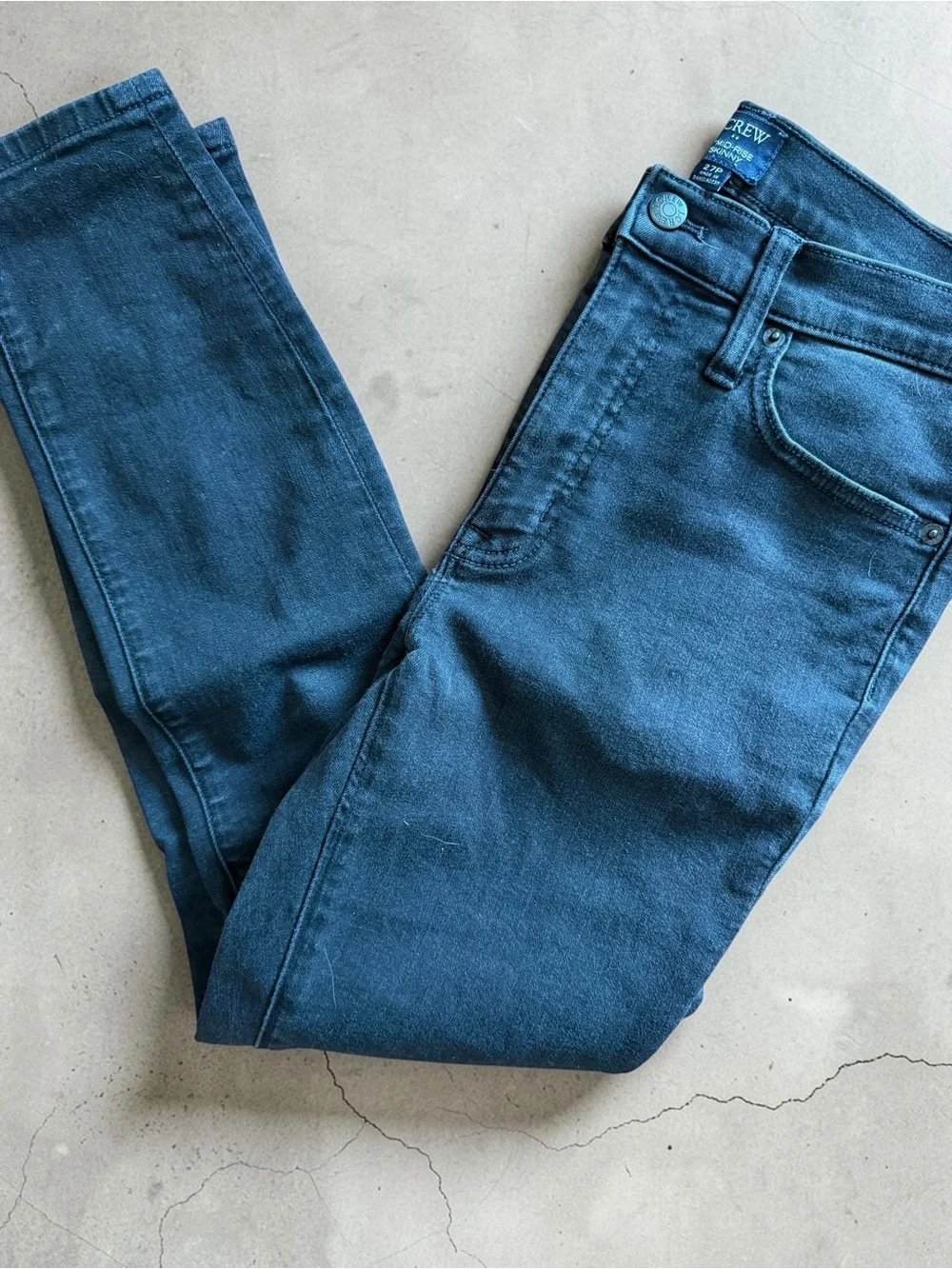 J. Crew Women's Straight Leg Jeans - Black
